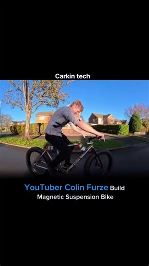 Colin Furze made a Magnetic Suspension Bike! 😱 the amazing work of Shock Absorber made from Magnets!