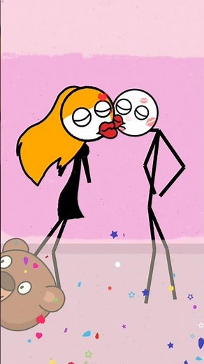 stickman kiss her gf #voidwalker #stickman #yt #funny #gaming #gameplay #animation #kiss #gf