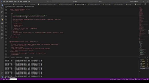 Twitch Bot Interaction Testing/Quick test then going offline. Creating/testing streaming pipeline from phone in python for remote video.