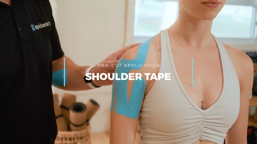 Watch Spidertech Shoulder Kinesiology Tape Application Video on Amazon Live
