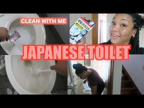 HOW TO CLEAN A JAPANESE TOILET CLEAN JAPANESE BATHROOM WITH ME!