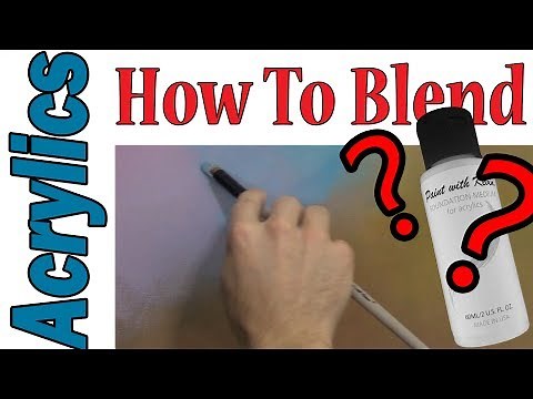 How to blend ACRYLIC paints EASY