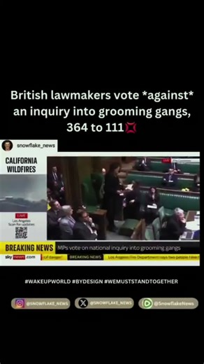UK Parliament Votes Against Inquiring into Grooming Gangs