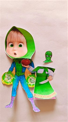 Kitchen helper ♥️ masha spiderman face exc 😂😂 #masha #spiderman #usa #drawing #ytshorts