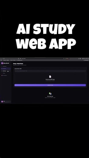 AI study web application using mern stack #study #engineering #websitedesign