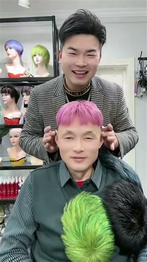 I look much more handsome after changing my hairstyle😄#Tóc Giả Nam #Tóc Giả#メンズウィッグ #ウィッグ