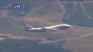 WINE COUNTRY FIRE: Raw video of 747 making a retardant air drop run to help battle wine country fires. Courtesy : KPIX- CBS San Francisco Bay Area . http://cbsloc.al/2y8Pq0x | Jetline Marvel News