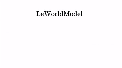 le-wmOfficial code base for LeWorldModel: Stable End-to-End Joint-Embedding Predictive Architecture from PixelsAbstract: Joint Embedding Predictive Architectures (JEPAs) offer a compelling framework for learning world models in compact latent spaces, yet existing methods remain fragile, relying on complex multi-term losses, exponential moving averages, pretrained encoders, or auxiliary supervision to avoid representation collapse. In this work, we introduce LeWorldModel (LeWM), the first JEPA th