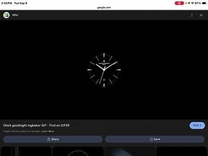 Clock ticking sound effect on Google clock gif