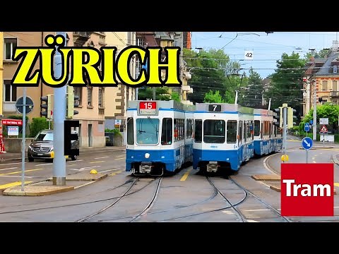 Trams in Zürich 🇨🇭• July 2020