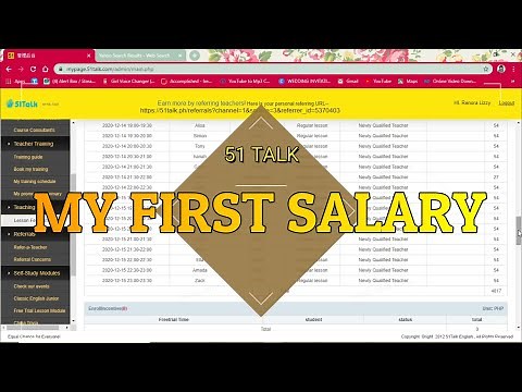 MY FIRST SALARY IN 51TALK