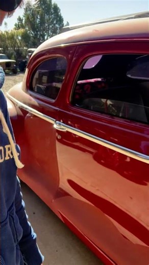 My dad tuning engine timing on this Plymouth v8 hot rod #classicplymouth