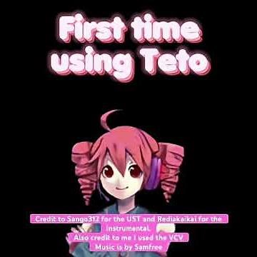 First Time Using Teto (im new to utalet - utau but a portable) #utauカバー #teto #utauloid #kasaneteto