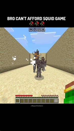 Bro couldn't afford the Squid game 🥀 #minecraft #mhaedit
