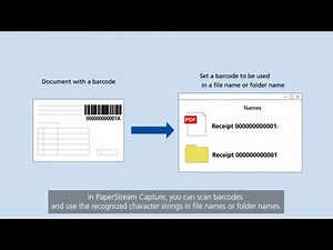Setting File Names Using Barcodes with PaperStream Capture