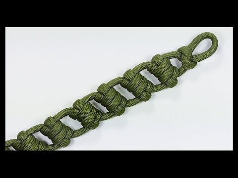 Paracord Bracelet Tutorial: "Ladder Strap" Bracelet Design Without Buckle
