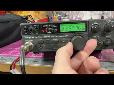 Realistic HTX-100 10-Meter SSB/CW Mobile Ham Radio Transceiver