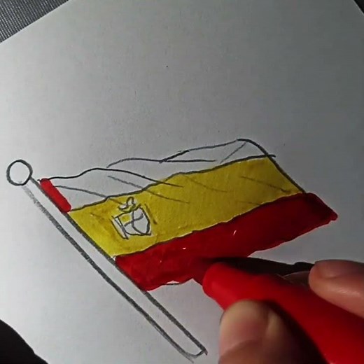Comment dessiner le drapeau de l'Espagne