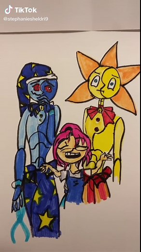 #fnaf #sundropfnaf #moondrop #drawingchallenge