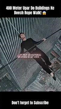 400 Meter Upar Do Buildings Ke Beech Rope Walk! 😱 | The Walk (2015) Movie Explained in Hindi