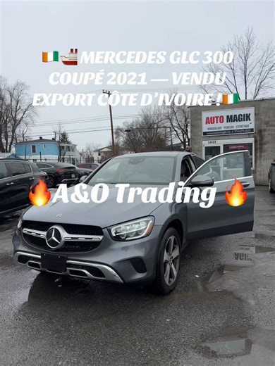 🔥 Encore une belle vente chez A&O TRADING 💎 Mercedes GLC 300 Coupé 2021 ✔️ Design sportif et luxueux ✔️ Intérieur cuir premium ✔️ Technologie Mercedes ✔️ SUV coupé très recherché 🌍 Destination : Côte d’Ivoire 🇨🇮 🚢 Export rapide depuis Montréal 📄 Processus simple et sécurisé 🙏 Merci à notre client pour la confiance 🚨 D’autres véhicules arrivent bientôt — le prochain peut être pour vous 📍 Montréal, Canada 📲 1 (438) 464-2050 #GLC300 #MercedesGLC #ExportCotedIvoire #AutoExport #CanadaToAf