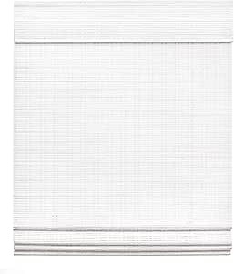 LazBlinds Cordless Bamboo Roman Shades, Light Filtering Window Treatment, Roll Up Bamboo Blinds for Windows, 26'' W x 60'' H