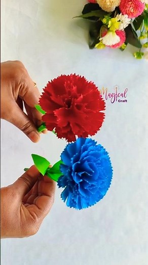 🌹Diy paper flower making #paperflowercraft #paperflower #papercraft #shorts #craft #diy #youtube