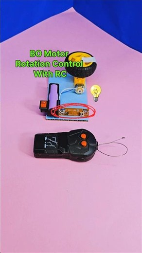 BO Motor Rotation Control With RC 💡 DC Motor with Remote Control Ideas #remotecontrol #shorts #diy