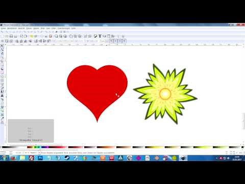 Inkscape Tutorial (deutsch) - Herz und Blume erstellen