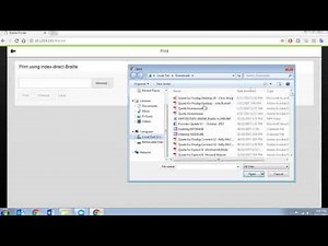 Index Embosser - Printing from computer