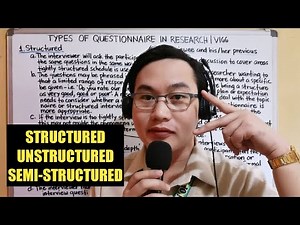 Types Of Questionnaire In Research | Sir Job TV | 166