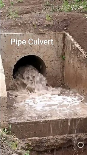 Pipe Culvert | Road Drainage System #Shorts