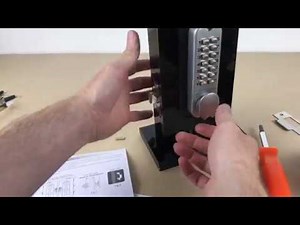 Double Keypad Mechanical Keyless Door Latch Lock