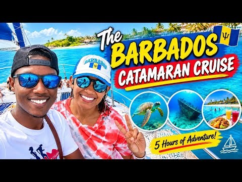 We Spent 5 Hours Cruising in The Caribbean Sea, The Barbados🇧🇧 Catamaran Experience