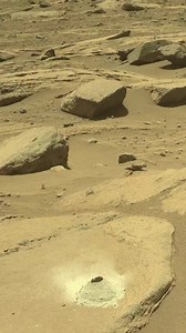 Millions of kilometers from Earth, a rover drills deep into the dusty surface of Mars. These drill samples help scientists study Martian rocks, searching for traces of water, organic material, and signs of past life. Each hole on the red soil is a step closer to solving the mysteries of the Red Planet. #mars #nasa #SpaceX | Space Journey