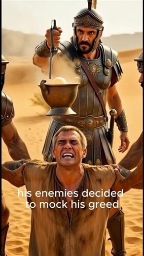 He drank MOLTEN GOLD and died