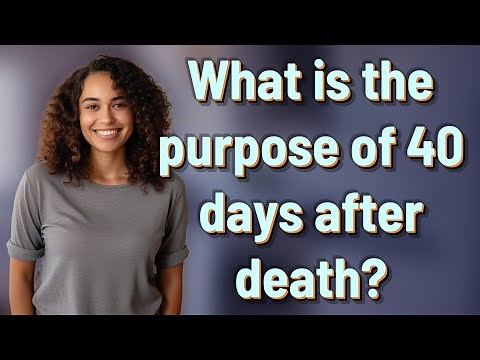 What is the purpose of 40 days after death?