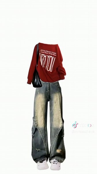 Ideas de outfits con jeans baggy