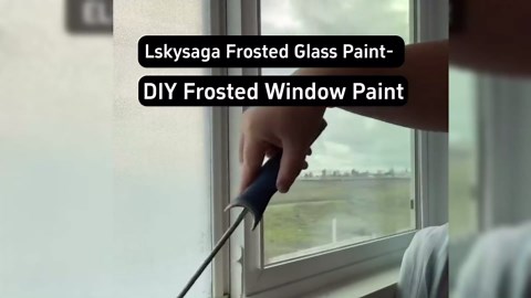 Frosted Glass Paint for Window, Window Privacy Paint, 32oz Waterproof & UV Resistant, Low Odor Frosted Glass Spray for Glass Surface in Bathroom, Kitchen, Room, and Sliding Door (with)