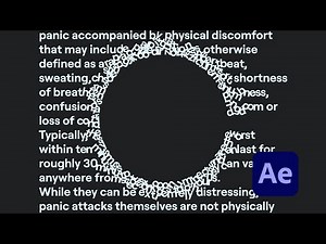 Use an Invisible Circle to Push Letters Away Using Newton in After Effects