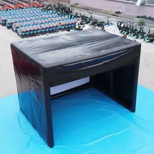 Inflatable Golf Enclosure With Impact Screen Video