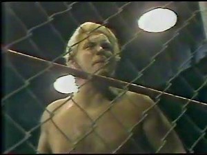 WCCW 1984 09 03 84 Kerry & Kevin Von Erich vs Freebirds Hayes, Gordy & Roberts Cage 6 man Fort Worth