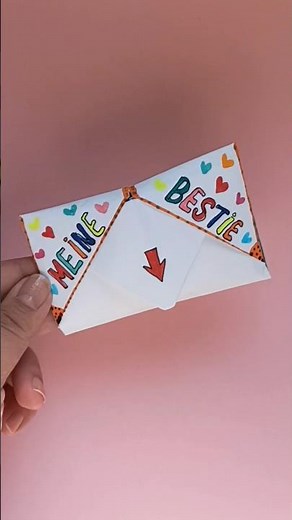 💞Bestie: Perfekte Überraschungskarte für BFF selber basteln. Geschenke #shorts #basteln #bestie