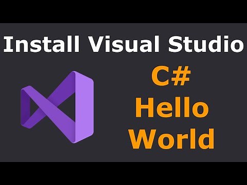 Install Visual Studio and run C# Hello World