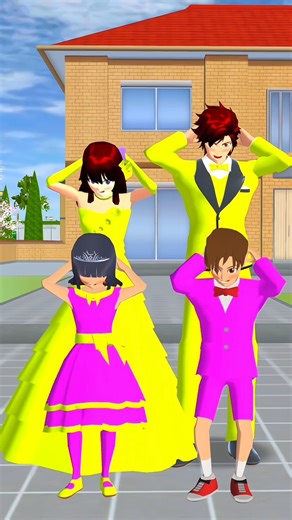 Yuta, MiO, taiga, and Rima SAKURA SCHOOL SIMULATOR #trending#sakuraschoolsimulator#viralvideo#shorts