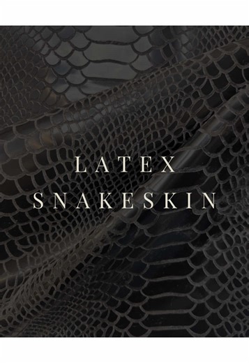 Bringing our Latex snakeskin sheet to life, created in-house for a truly authentic Catalyst Latex feel.🐍🖤✨ What would you wear in snakeskin? #CatalystLatex #animalprint #LatexFashion #latexcouture #madetoorder
