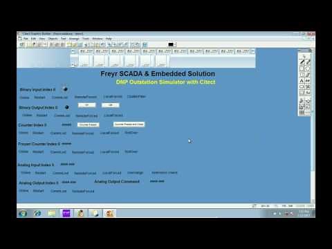DNP3 Protocol RTU IED Outstation simulator with Citect HMI