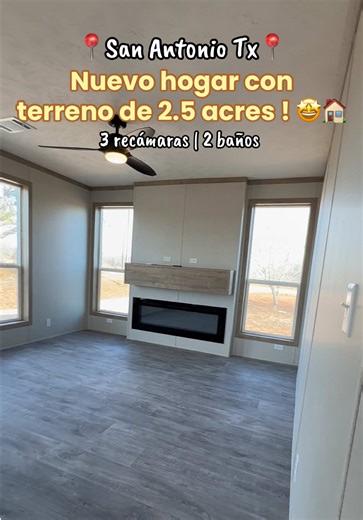 New 3-Bedroom Home on 2.5 Acres in San Antonio
