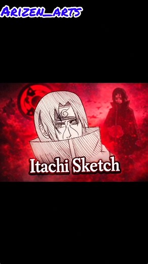 Itachi Sketch #anime #art #drawing #sketch #viral #shorts