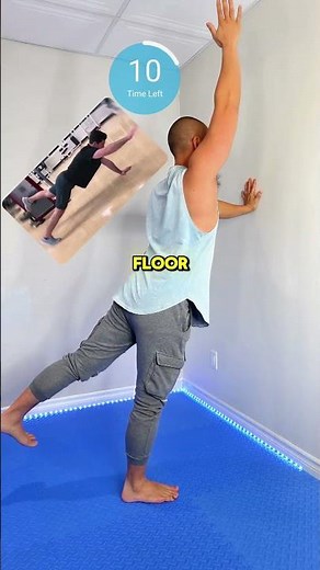 Modified Superman Using The Wall for Beginners #homeworkout #coreworkout #beginnerworkout